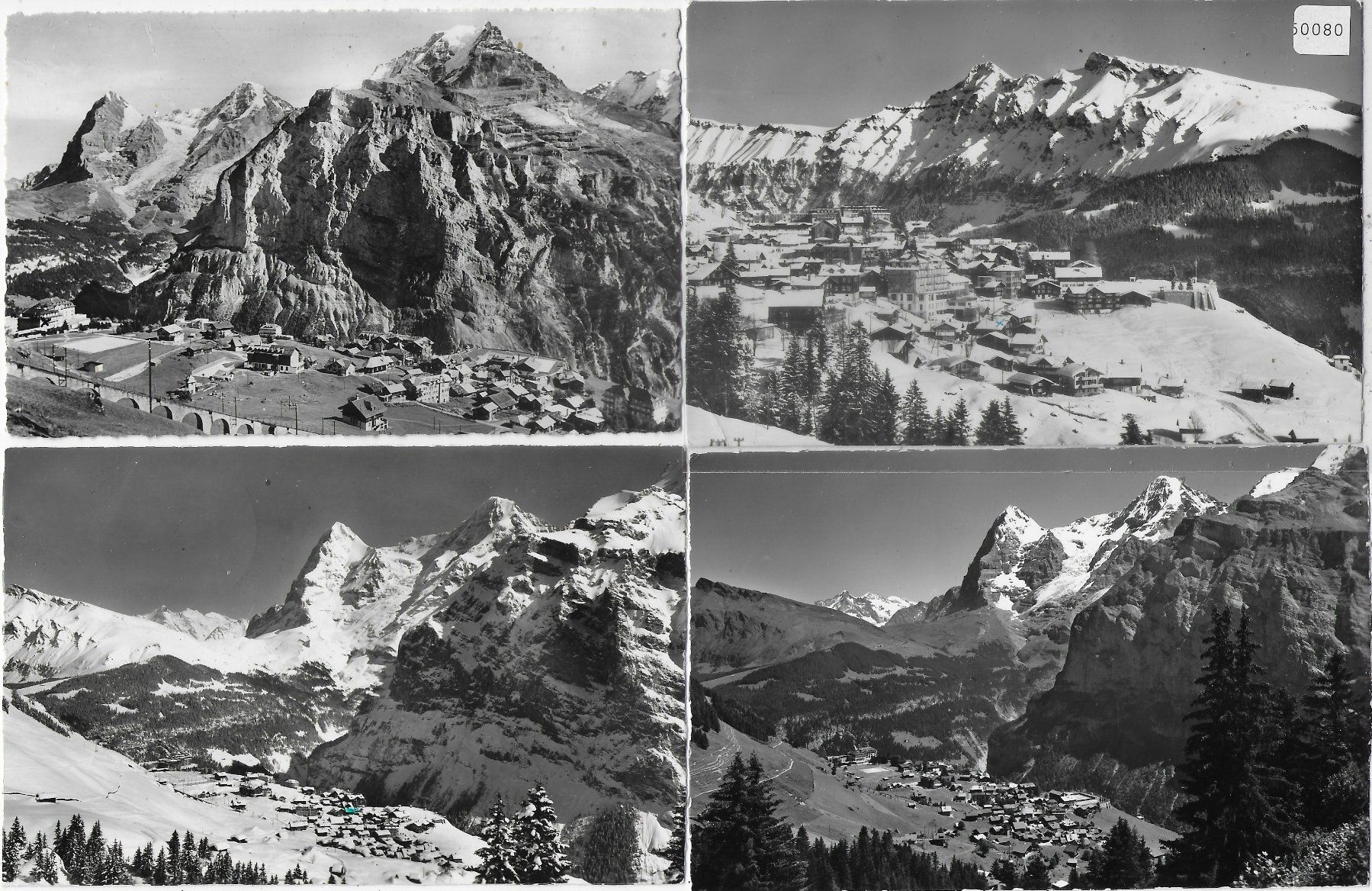 Ansichtskarten: 4 AK - Mürren – Gebraucht aus Ettingen von Kartenplanet