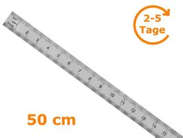 Lineal/Massstab, 500 mm, Metall, biegbar