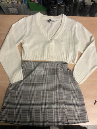 H&M Strickjacke & Rock Set, Grösse S, Neu