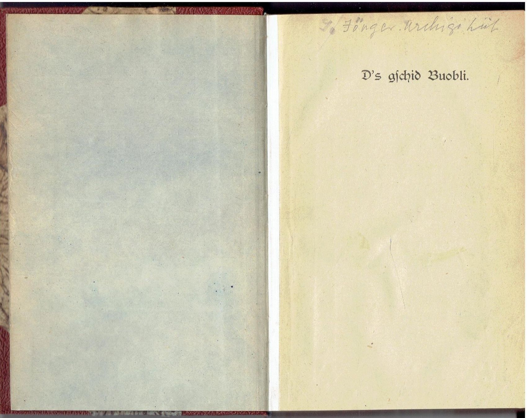 Livres: Urchigi Lüt J.Jörger 1918 – D'occasion à Flims - Dorf par Stagediver