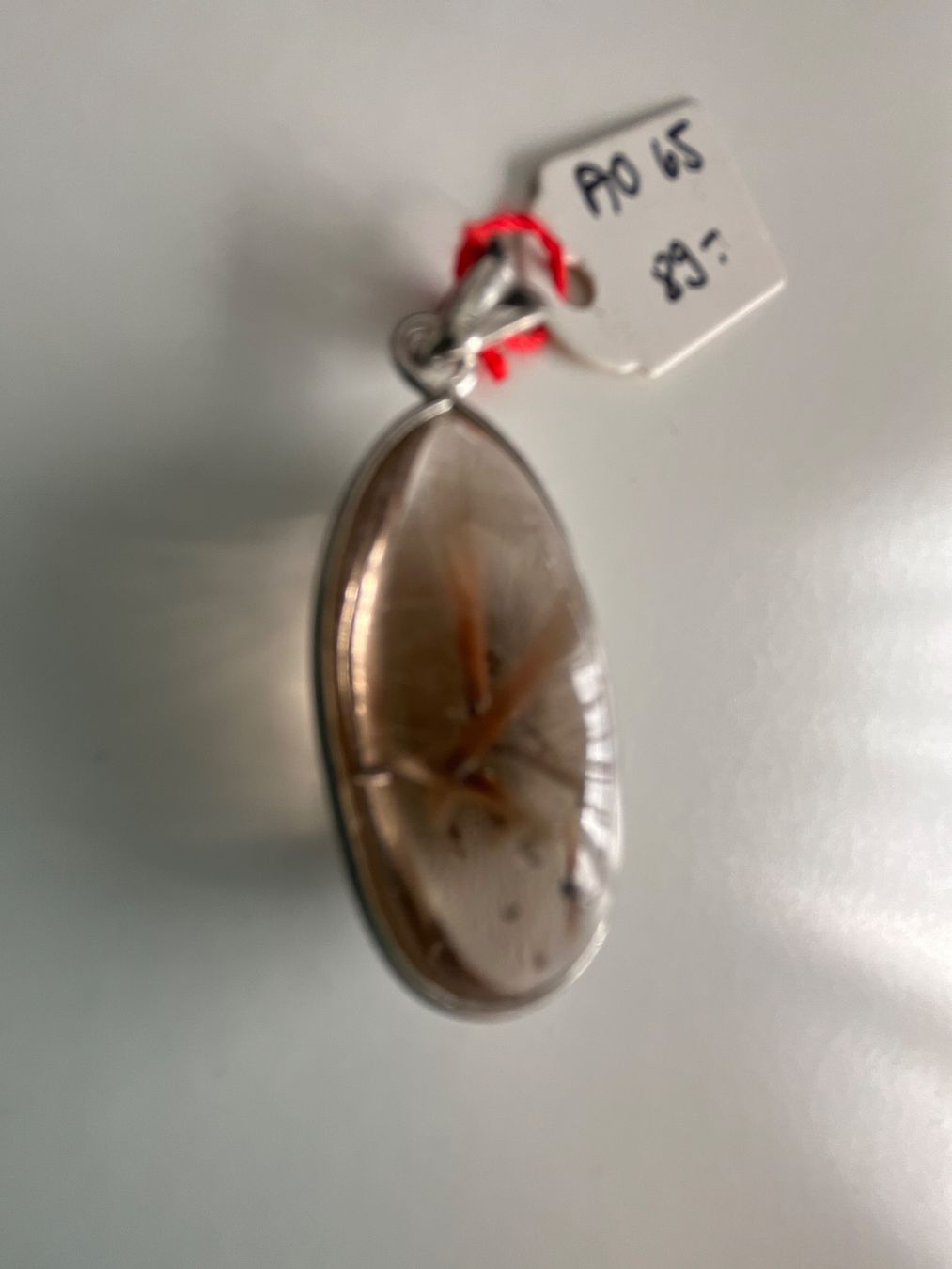Mineralien & Heilsteine: Anhänger Rutilquarz mit Öse – Neu und originalverpackt aus Doppleschwand von lapis106 1