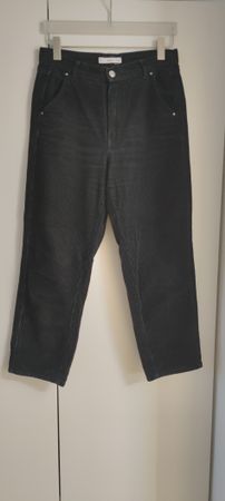 Schwarze Cordhose von Mango in Gr 36