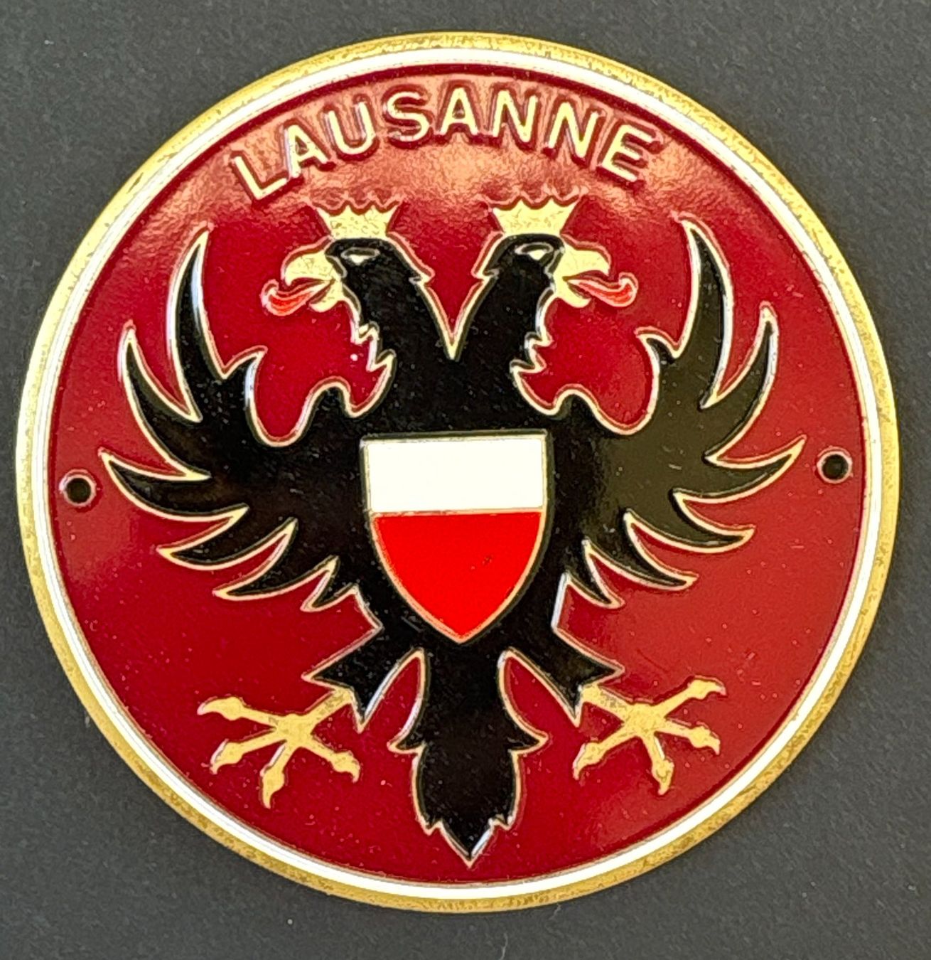 Swiss Placchette & Badge: VINTAGE PLAKETTE LAUSANNE – Usato da Ostermundigen venduto da wini63