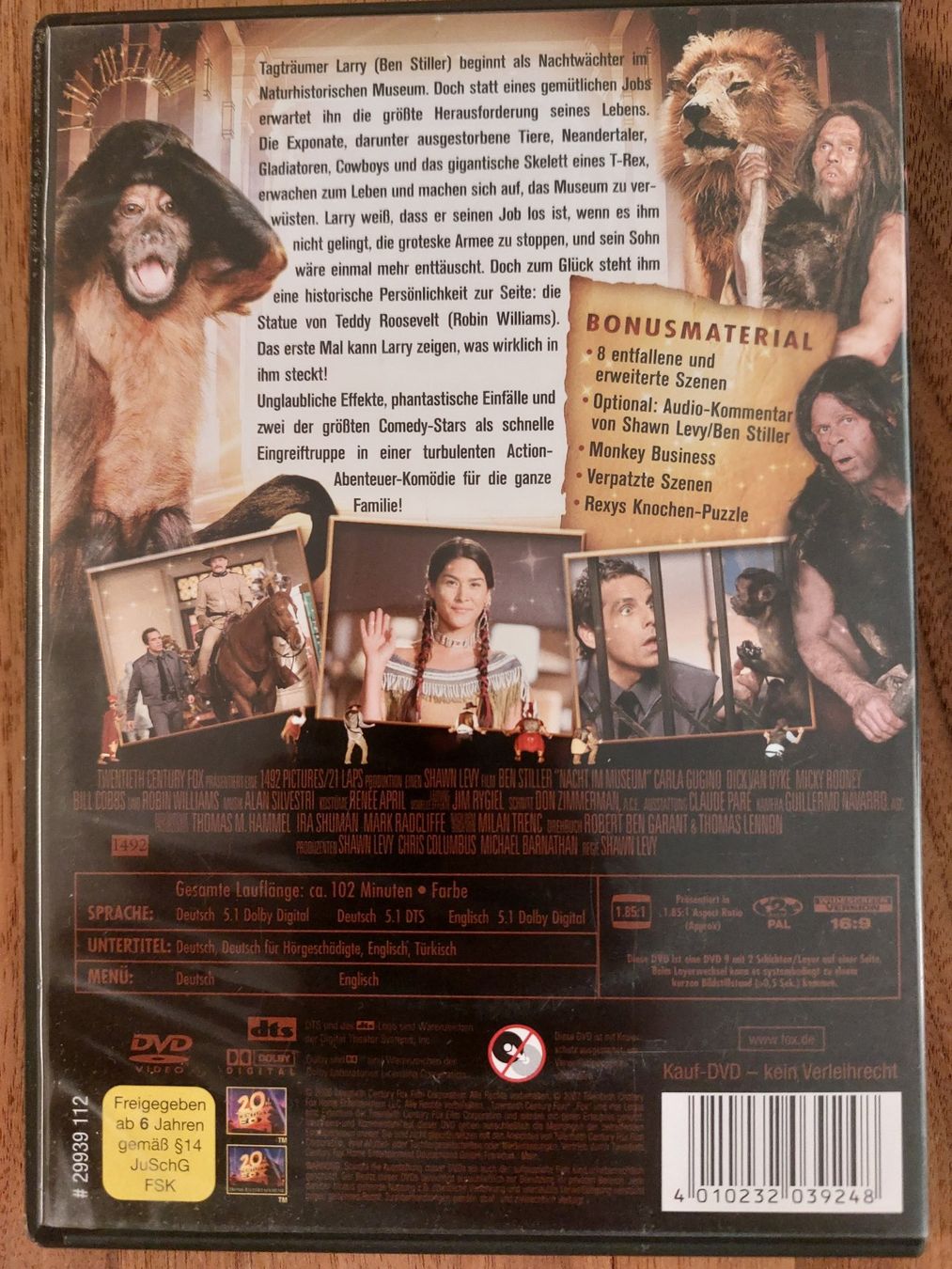 Tutti i DVDs: DVD - Nachts im Museum – Usato da Rheinfelden venduto da FilmAuktion 1