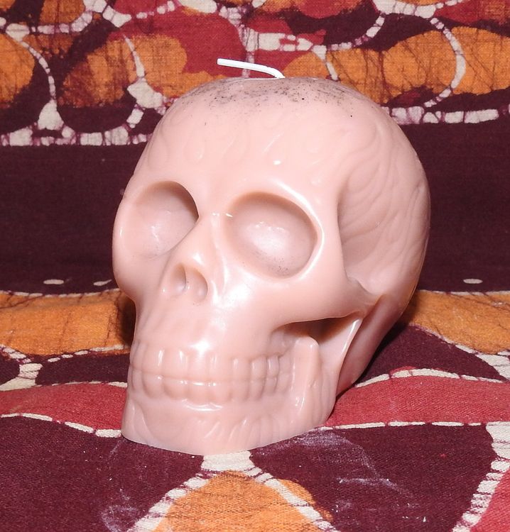 Candellana Skull Kerze – Totenkopf-Deko Aus Veganem Paraffin, 6x10x7 Cm, 32h Brenndauer