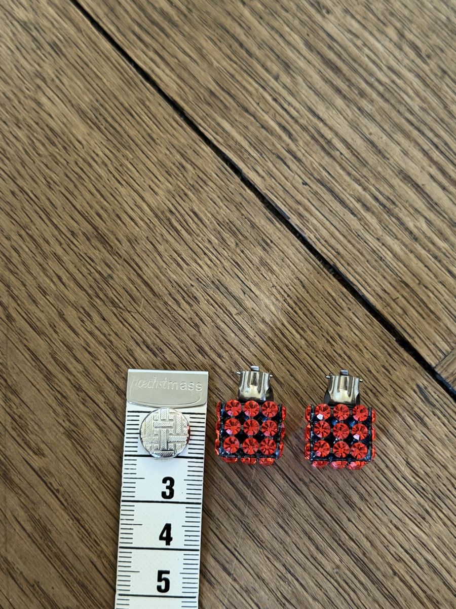 Orecchini pendenti & Orecchini a lobo: Ohrstecker Modeschmuck Würfel rot Italy – Usato da Zürich venduto da chi_9dfb 3