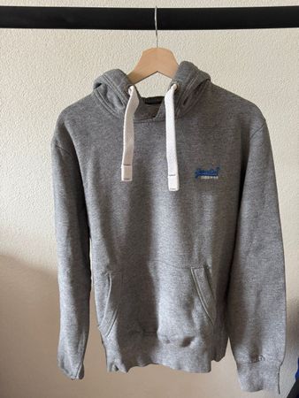 Sweat à capuche Superdry Orange Label gris
