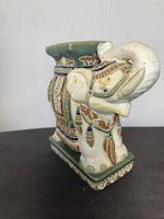 Keramik-Elefant Blumenhocker/Deko, glasiert, ca. 25cm