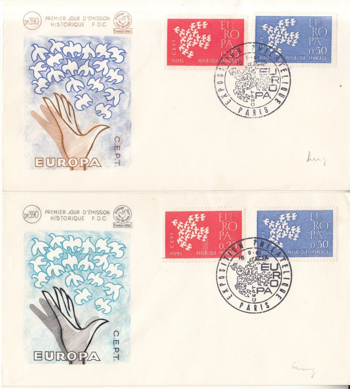 Alle Briefmarken: Europa FDC 14 divers 1958/71 – Gebraucht aus Bürglen TG von StampGraf 7
