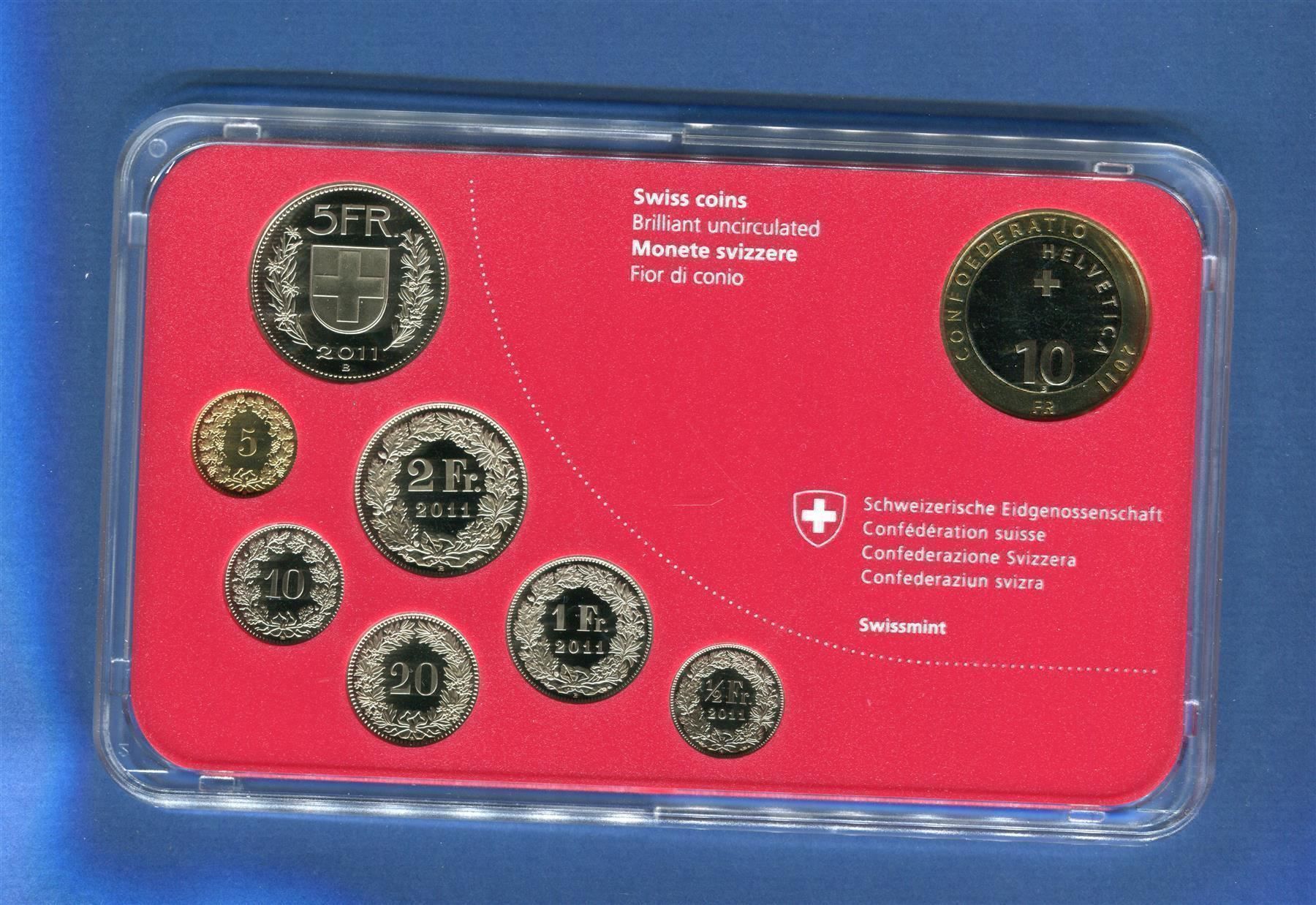 Tutti le monete: (991) Münzsatz 2011 Stgl – Usato da Rüthi (Rheintal) venduto da erdnuessli1 2