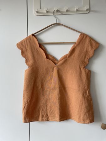 & Other Stories Leinenbluse/Top Terracotta Gr.34