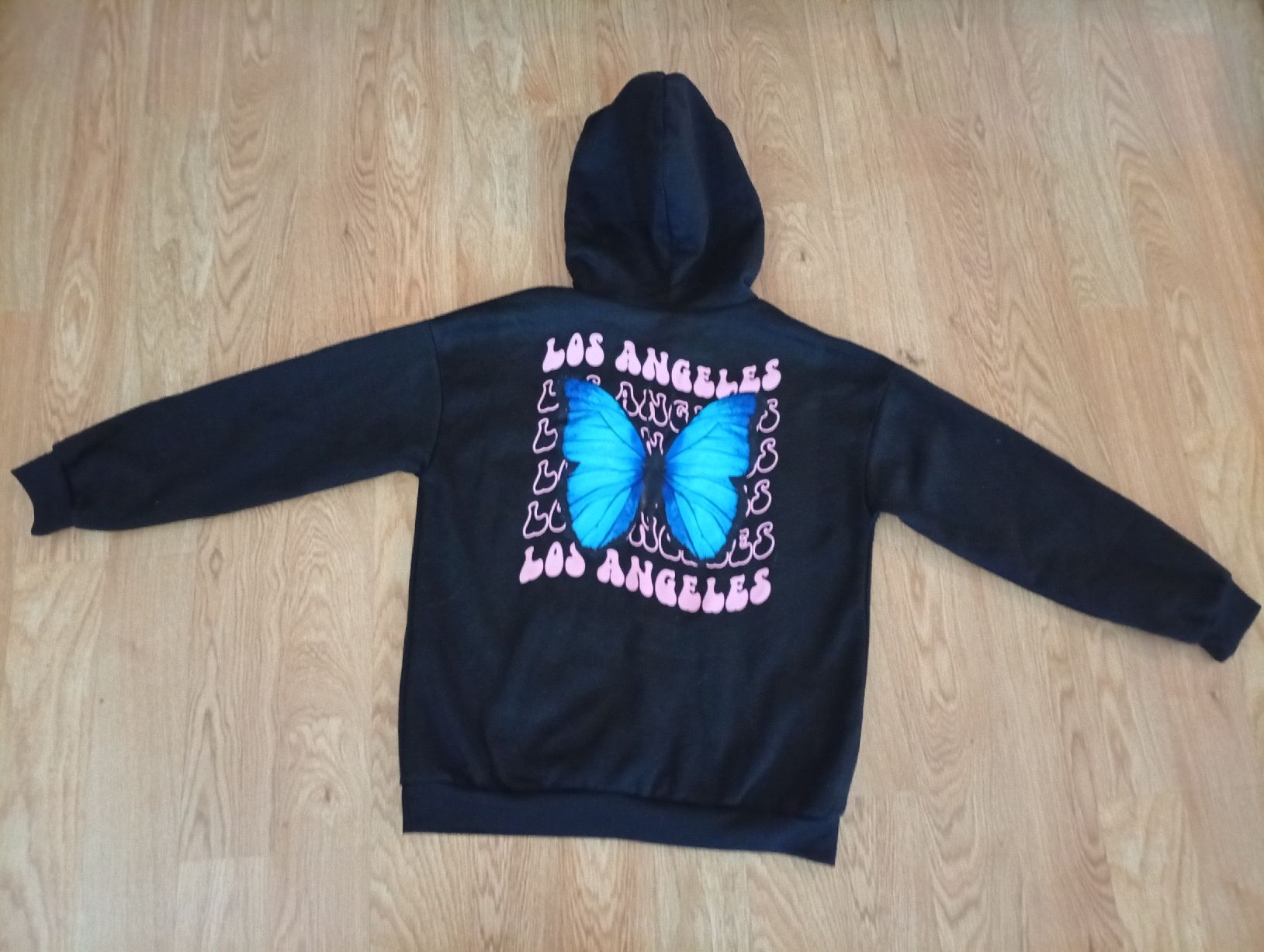 Shein Maglioni & Felpe: Kapuzenpullover Shein schwarz Schmetterling Grösse S – Usato da Worben venduto da ersa01 1