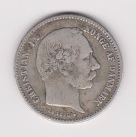 Danmark 1 Krone 1875 HC/CS Christian IX