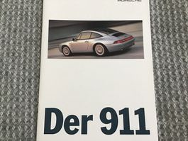 Porsche 911 Verkaufsprospekt Aug. 1995
