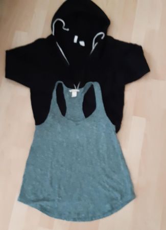 Damen Jacke + T-Shirt, Gr. S, Marke: H&M