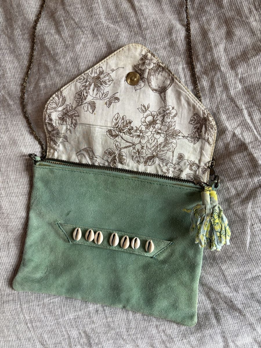 Taschen für Damen: Sac vert daim Nice things – Gebraucht aus Genève von Bouux 1