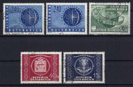 Österreichische Briefmarken 1949/55 gest.