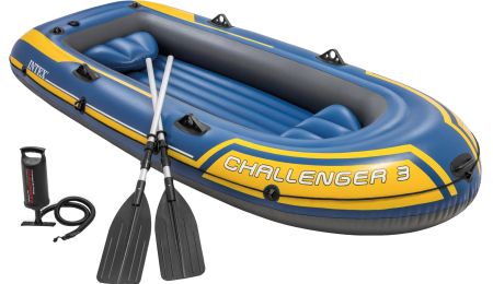 Intex Challenger 3 - Gummiboot inkl. Paddel & Pumpe