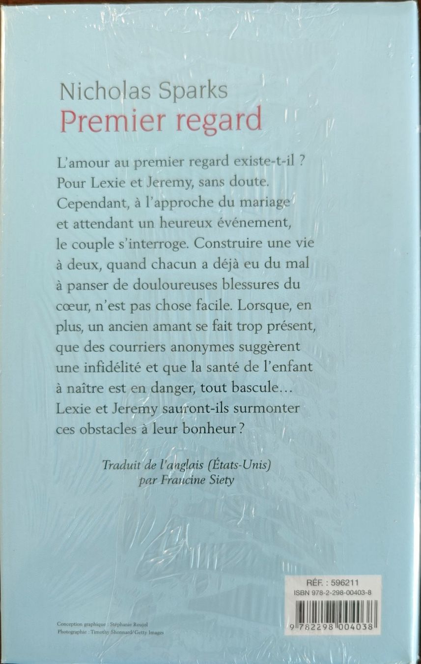 Nicholas Sparks - Premier regard (Neuf avec emballage d'origine) à ...