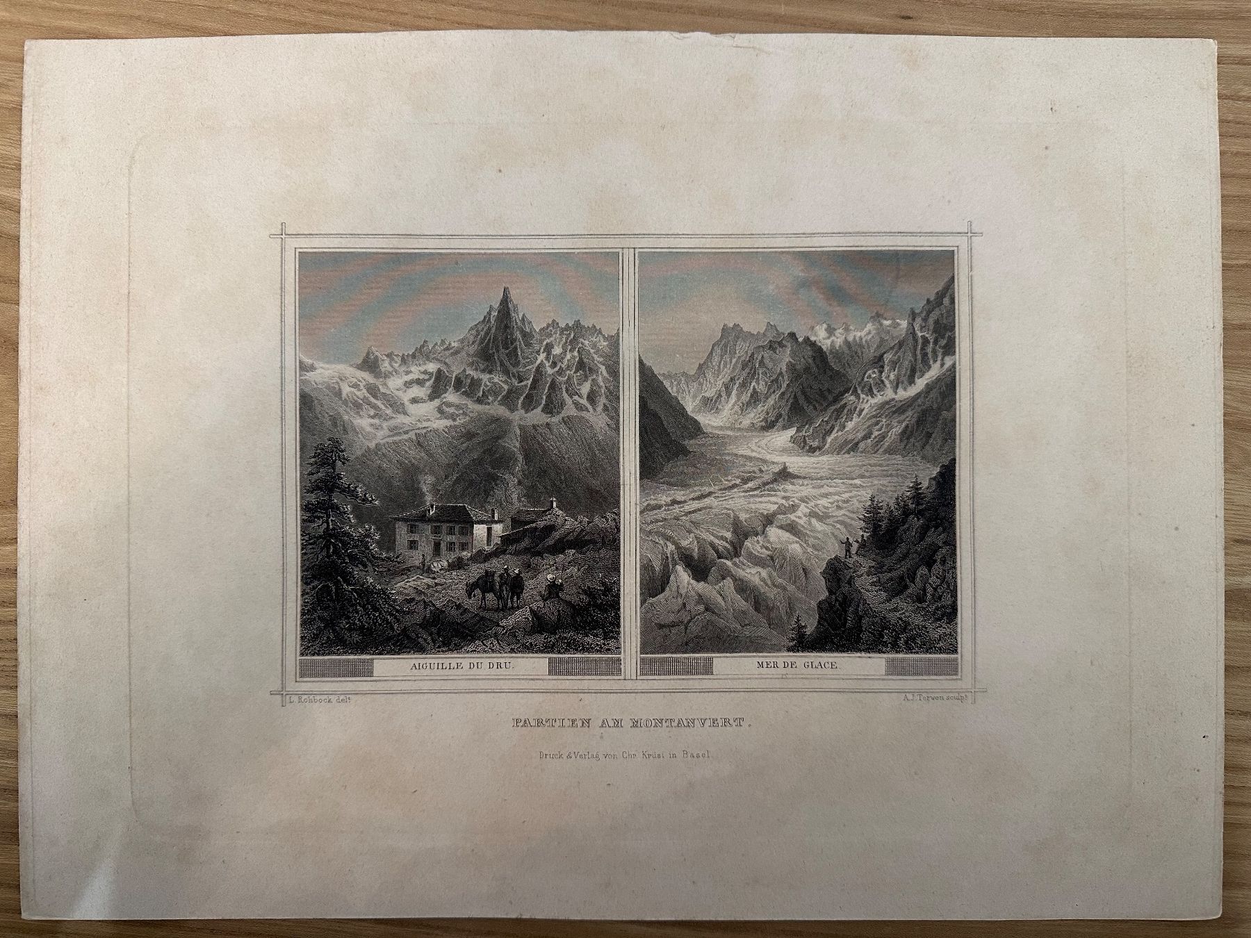 Incisioni: Aiguille du Dru / Mer de Glace / Rohbock – Usato da Oberuzwil venduto da Crystall0 1