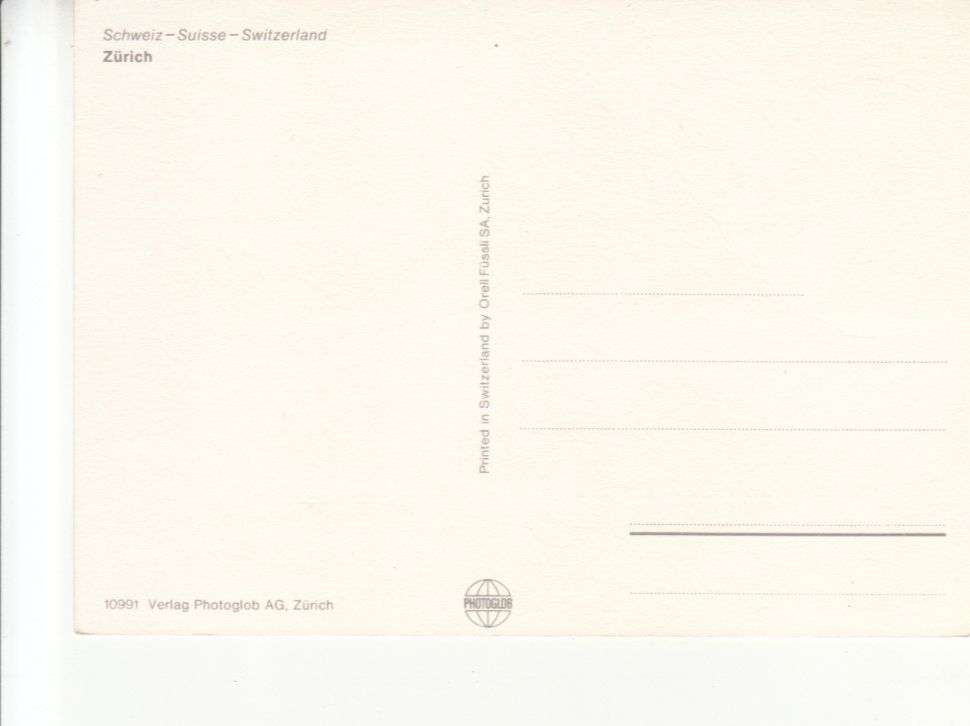 Cartoline postali: Zürich ca. 1970 – Usato da Bürglen TG venduto da StampGraf 1