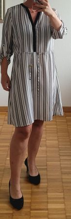 Gestreiftes Sommerkleid /Blusenkleid von H&M gr 40