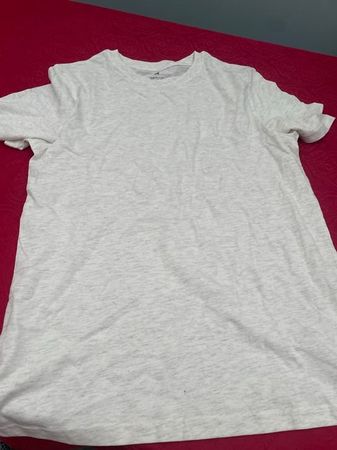 Kinder Junge T-Shirt weiss grau 170
