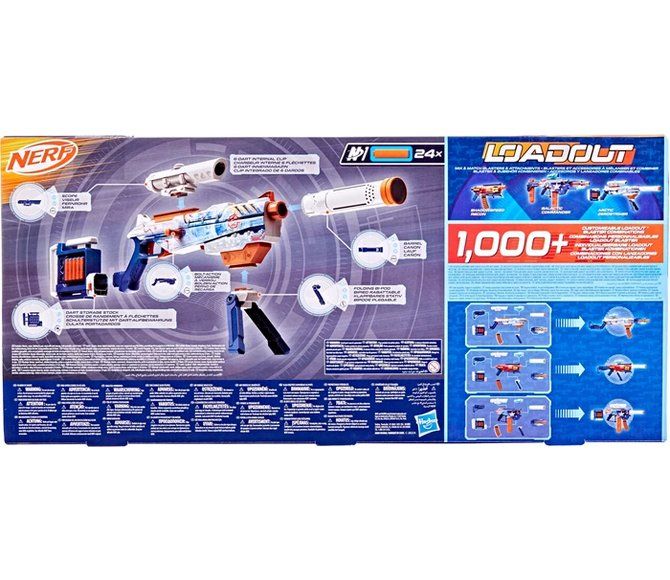 Nerf Giocattoli: Nerf Loadout Arctic Zerostriker 24 Darts N1 – Nuovo e nell'imballaggio originale da Oensingen venduto da Liquidations-Shop 2