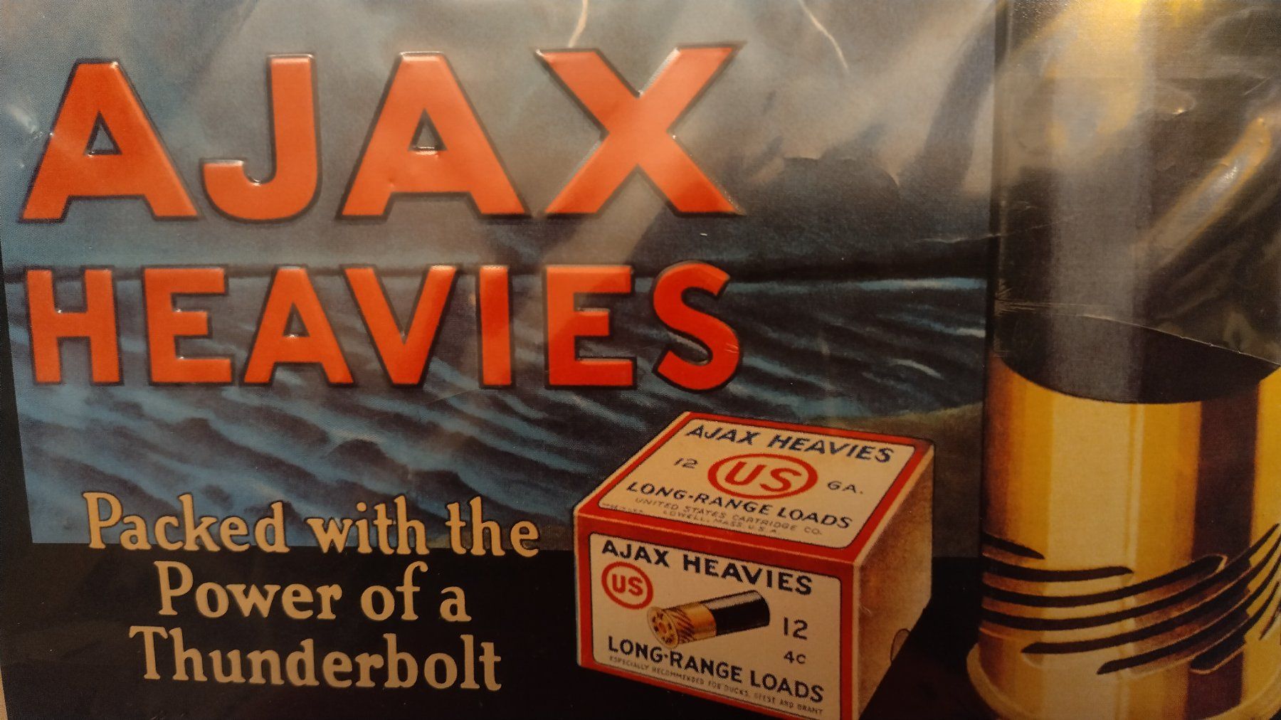 Insegne: Blechschild Ajax Heavies / Munition Werbung ab Fr. 8.- – Usato da Bellach venduto da JingleJerry 2