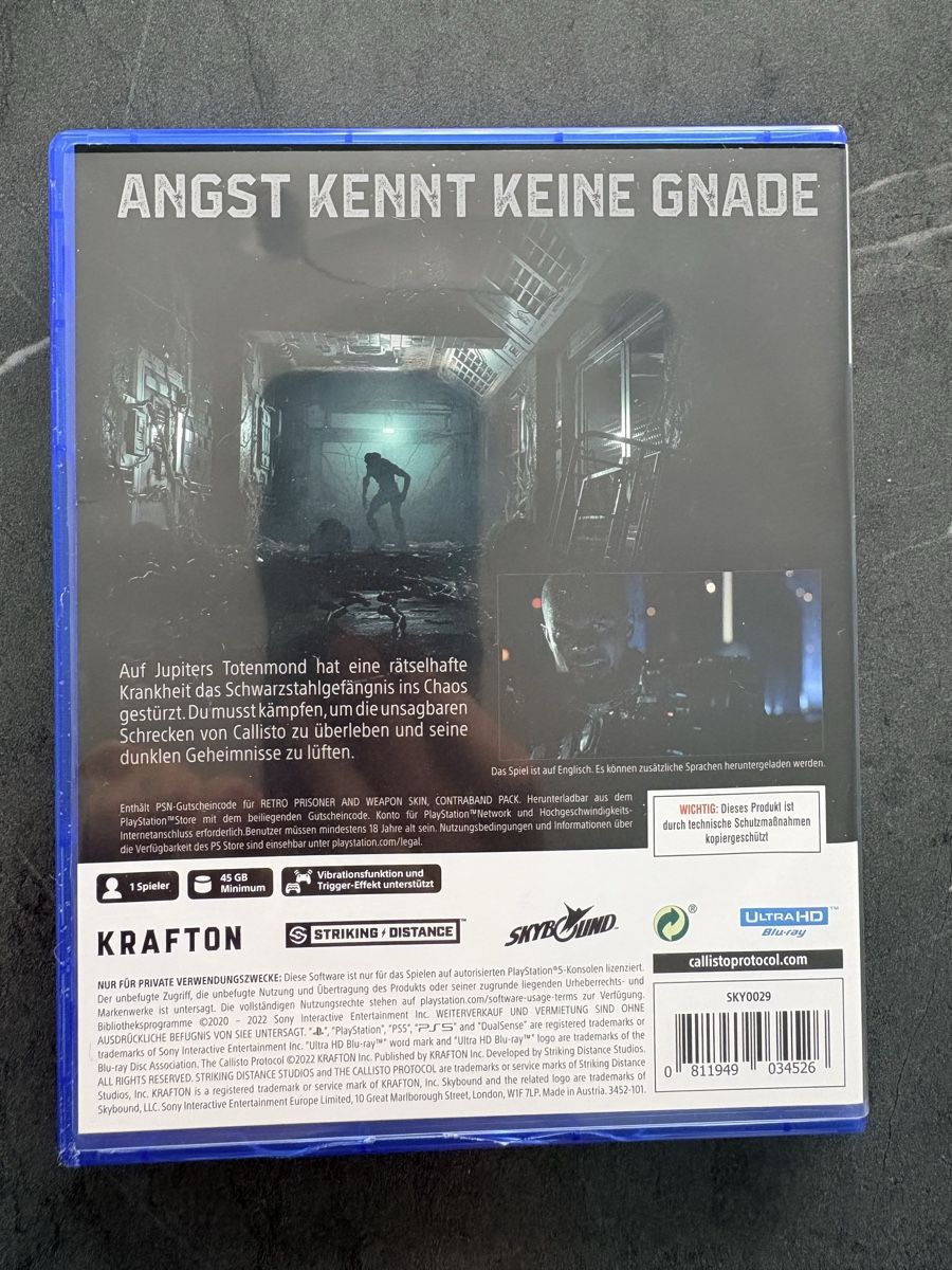 Sony Giochi: "The Callisto Protocol" für die PS5 – Usato da Solothurn venduto da M_A_R_C_O_ 1