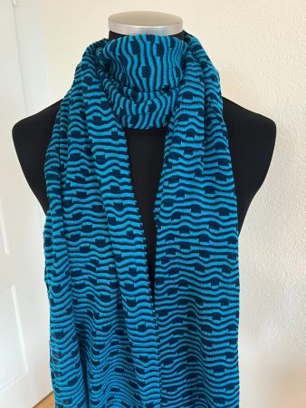 Colora Schal, Blau, NEU