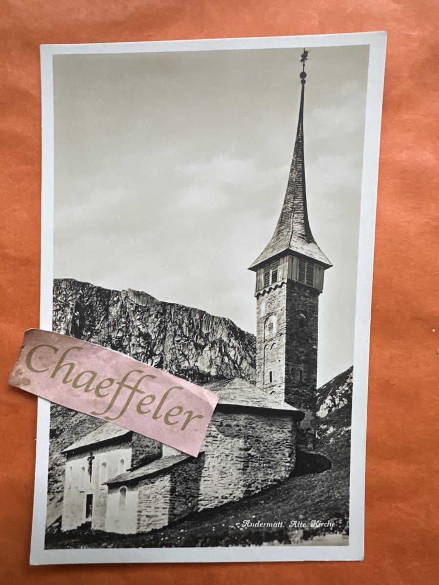 Cartes postales: Alte Ansichtskarte Andermatt, alte Kirche! – D'occasion à Zürich par Chaeffeler