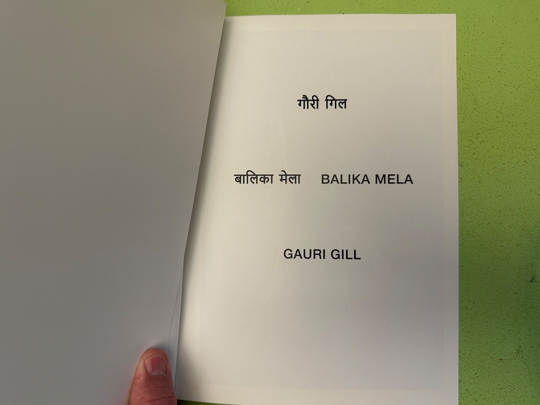 Bücher: Gauri Gill: Balika Melak. – Gebraucht aus Zürich von allp 1
