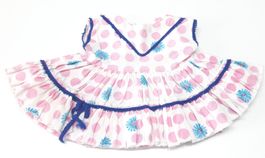 Puppenkleid mit Volants - Robe de poupée à volants