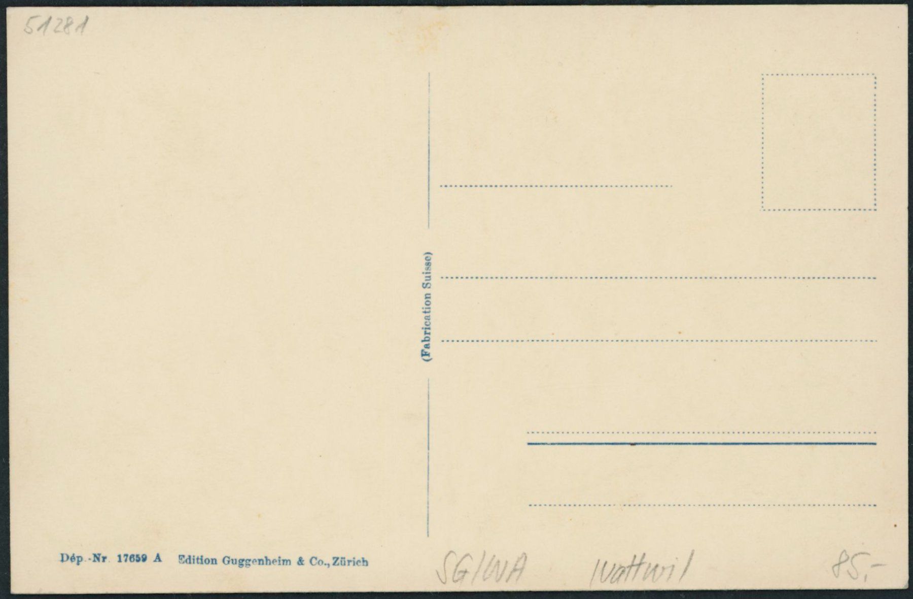 Cartoline postali: SG Wattwil – Nuovo (secondo la descrizione) da Schindellegi venduto da masutka7 1
