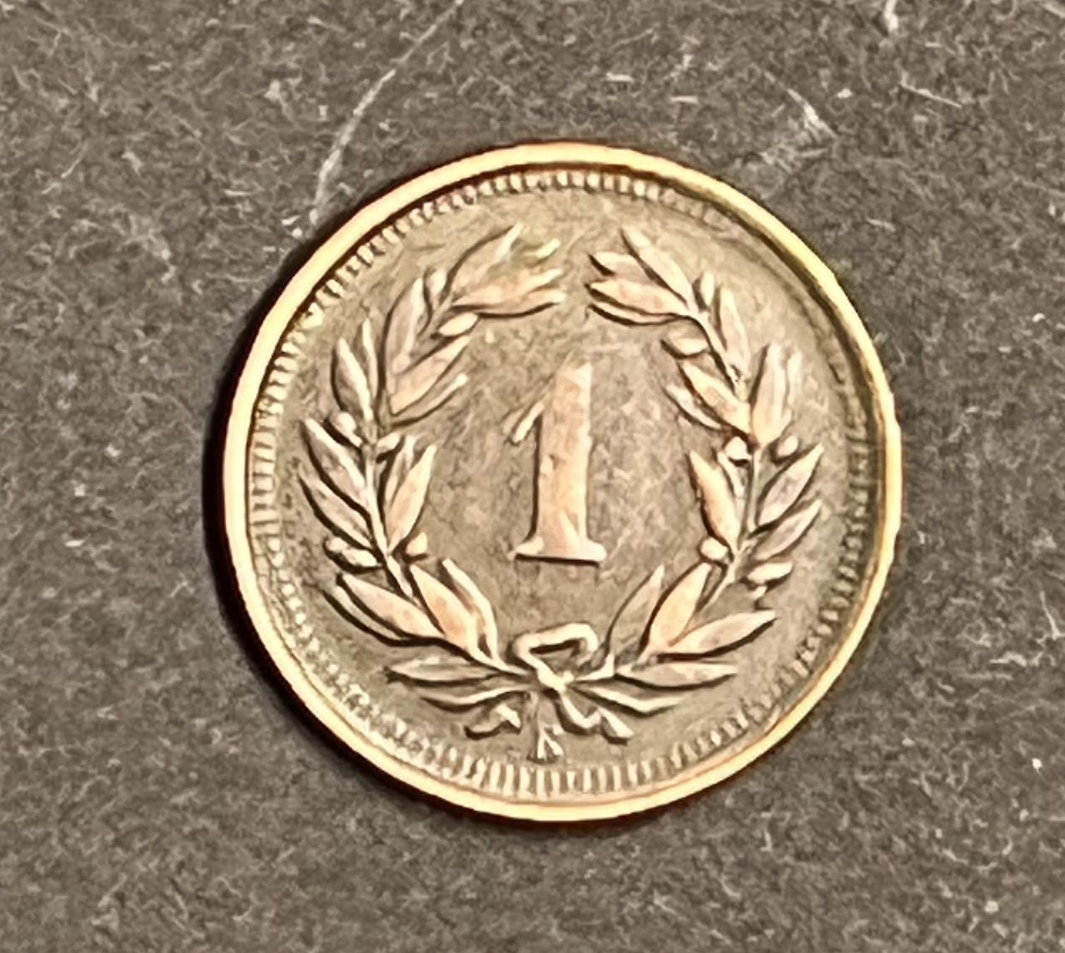 Tutti le monete: 1896 - 1 RAPPEN REPLICA – Usato da Courgenay venduto da Kolfree 1