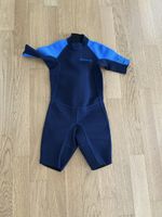Neoprenanzug Olaian blau dunkelblau kurzer Schnitt gut