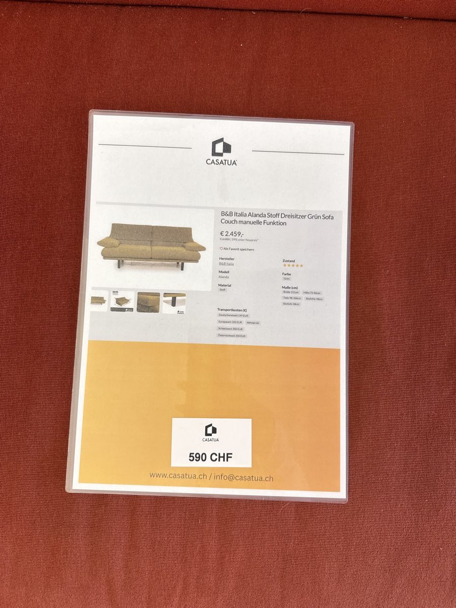 B&B Italia Divani: B&B Italia Alanda Sofa, Design-Klassiker – Usato da Murgenthal venduto da casatualiq 3
