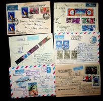 RUSSIE   6 LETTRES PAR AVION 1959-1984   /U114