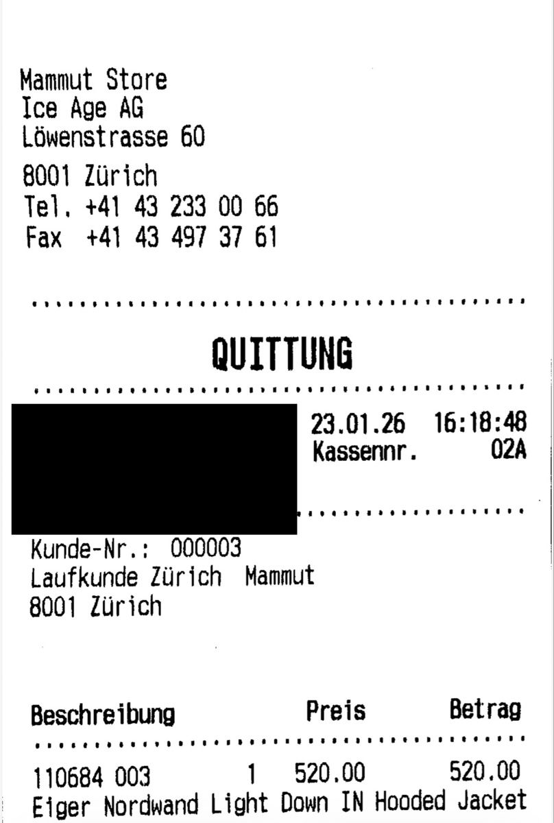 Mammut Jacken: Mammut Eiger Nordwand Light Down IN Hooded Jacket Man – Neu (gemäss Beschreibung) aus Gattikon von Gabri 4