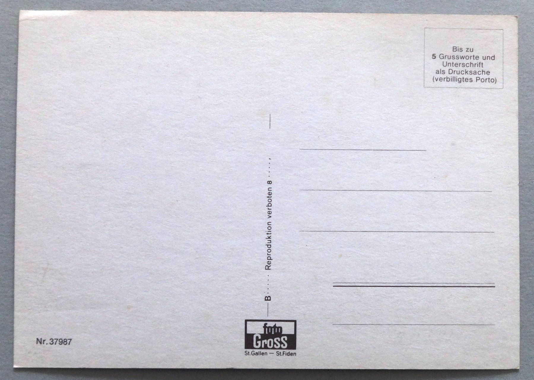 Cartes postales: Blick vom Eggli – D'occasion à Fétigny par Billy2miny 1