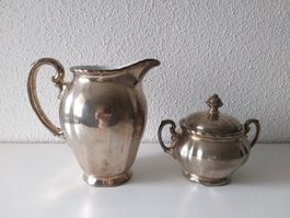 RUDOLF WACHTER RW U.S.-ZONE Pot à lait + sucrier (1945-1949)