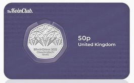 UK - 50 Pence - Commonwealth Games 2022 UNC Coin Card