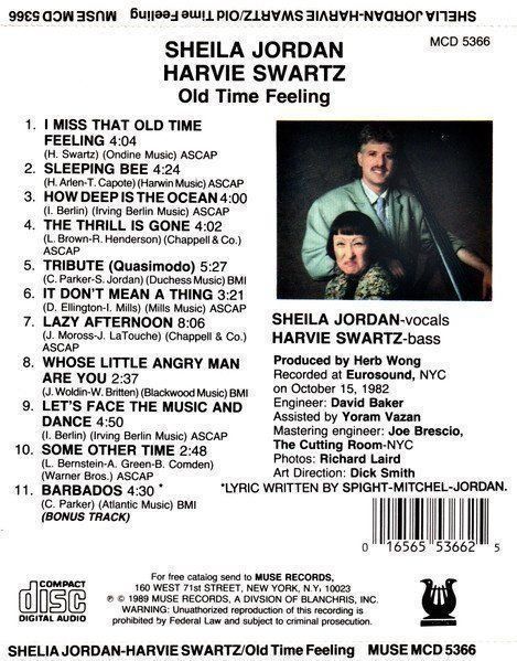 CD: Sheila Jordan, Harvie Swartz - Old Time Feeling – Usato da Unterbäch venduto da vuqsa 1