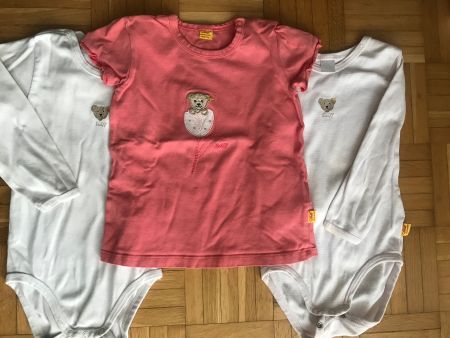 Herziges T-Shirt + 2  Body von Steiff Grösse 86 - Porto 3.40