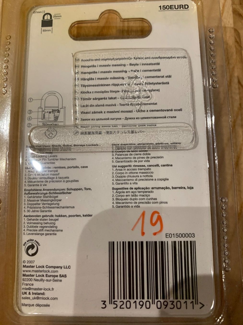 Schlösser: Schloss Master – Neu und originalverpackt aus Wettingen von Kawasaki987 1