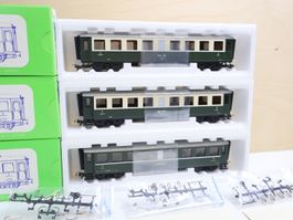 STL Models 3 x RhB Wagen Neuwertig H0m - Neupreis: 345.-