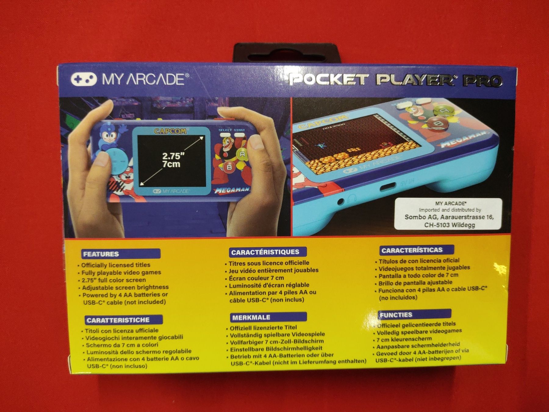 Console: Console portable My Arcade Pocket Player Pro Mega Man – Nuovo e nell'imballaggio originale da Fribourg venduto da PastGame 1
