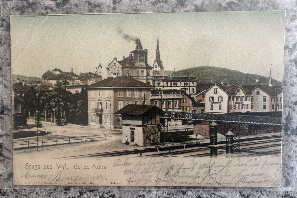 Cartes postales: Wil Litho Bahnüberführung – D'occasion à Wettingen par Phibras