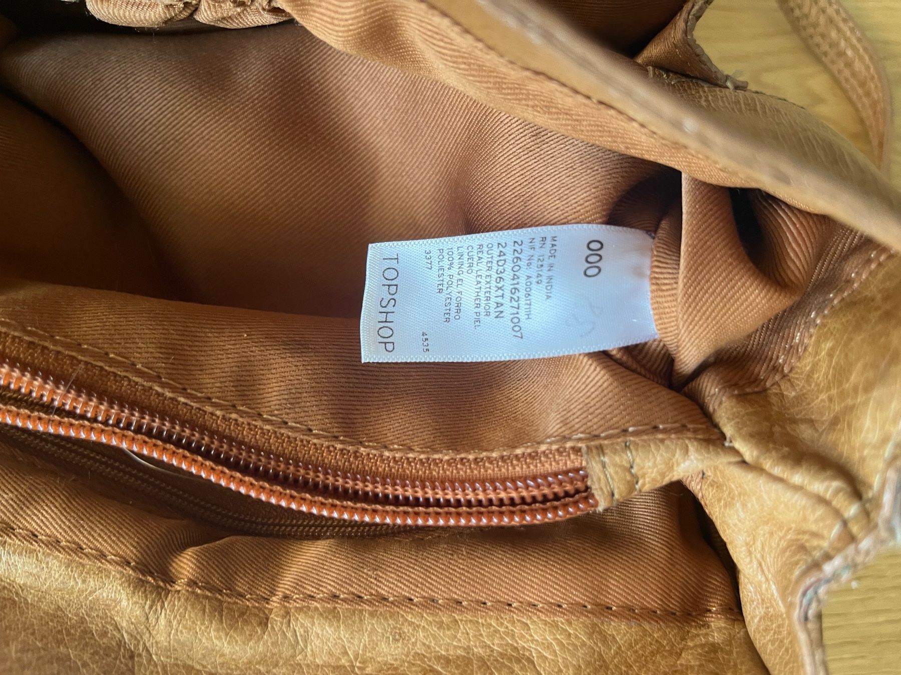 Topshop Taschen für Damen: Topshop Ledertasche cognac Crossbody – Gebraucht aus Gümligen von blackberrys 5